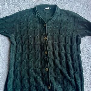 Bullock & Jones Green Knit Cardigan